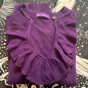 100% cashmere sweater top size M Saks fifth avenue